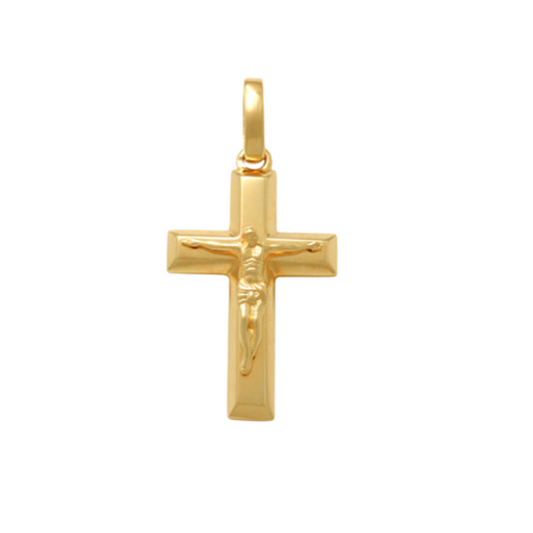 Small Bevelled Edge Crucifixion (17x10mm)