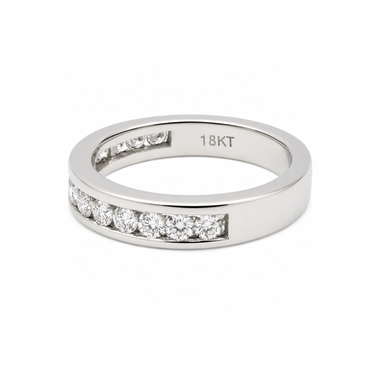 18k WG 0.55ct Diamond Band Ring