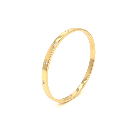 0.70ct Diamond Oval Hinged Bangle (5mm)