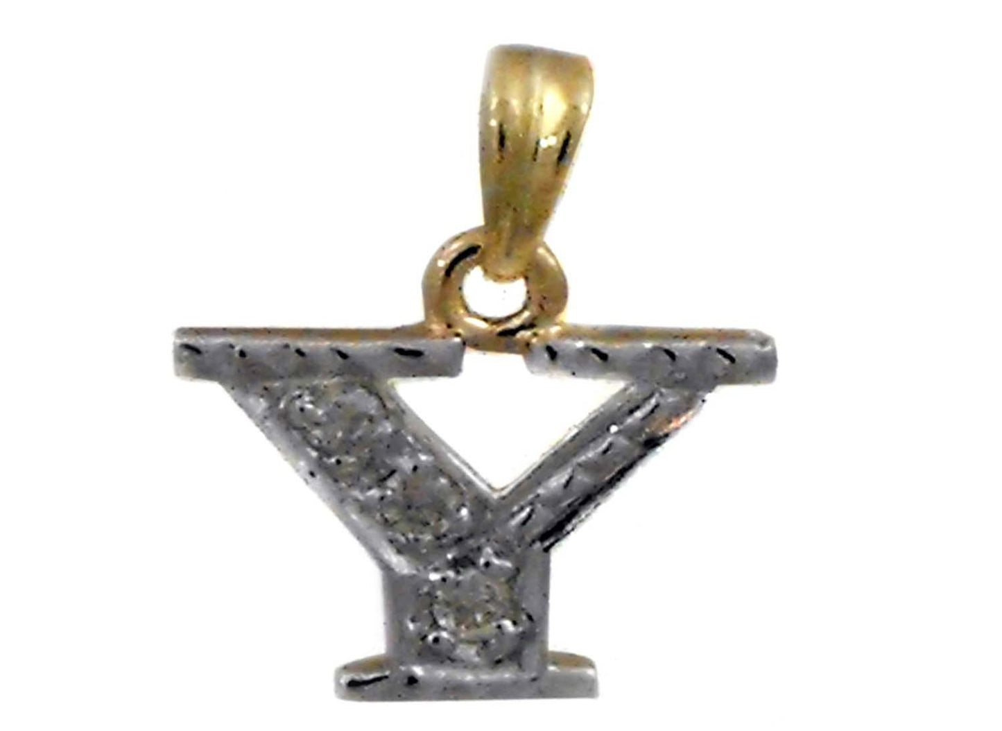 Diamond Block Letter Y (3D = 0.06ct 10mm)