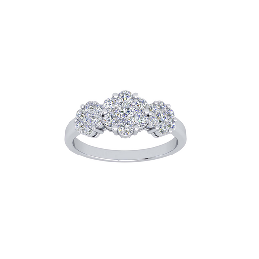 0.55ct Diamond Trilogy Ring