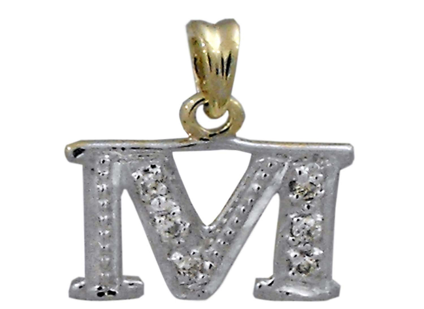 Diamond Block Letter M (6D = 0.05ct 10mm)
