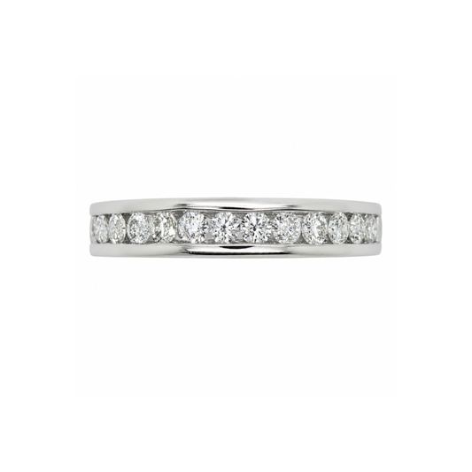 18k WG 0.55ct Diamond Band Set Ring