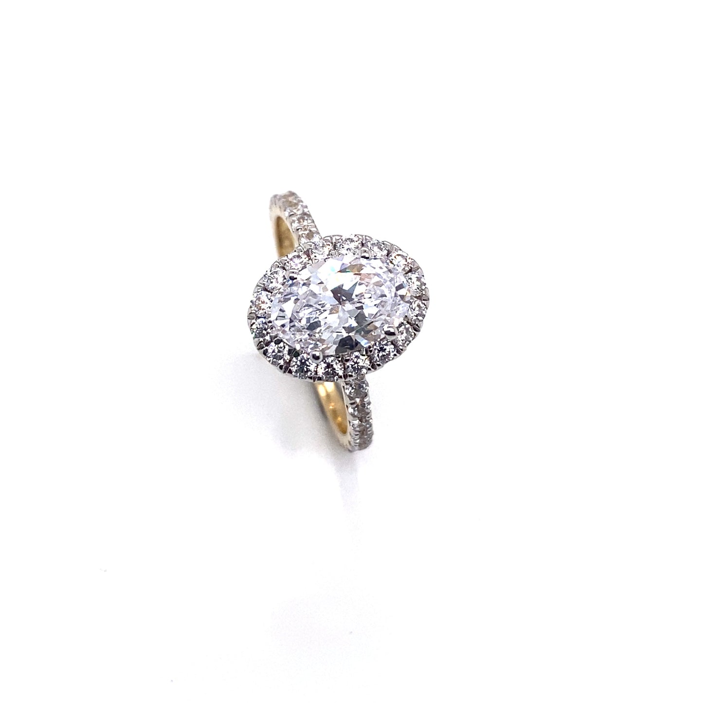 "Alannah" YG Oval Halo Ring