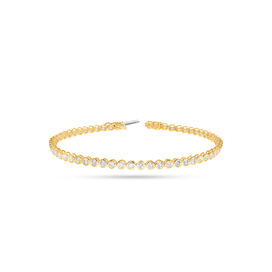 Diamond Tennis Anklet (59D= 6.45ct)