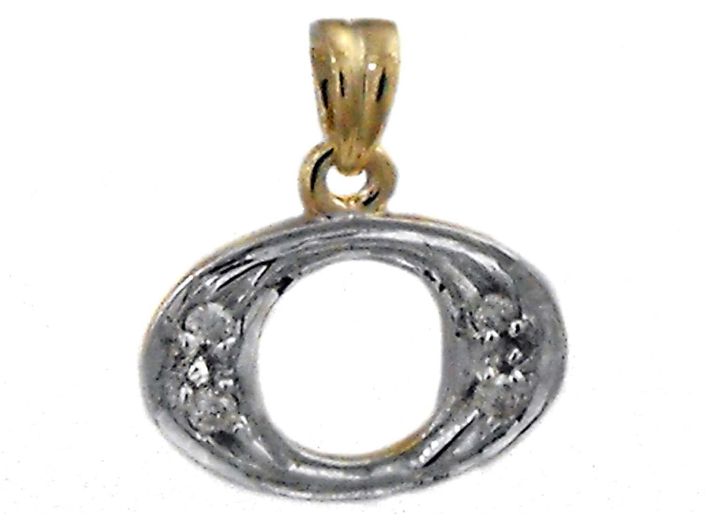 Diamond Block Letter O (4D = 0.05ct 10mm)