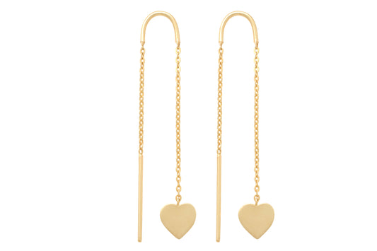 9k YG Pearl Threader Chain