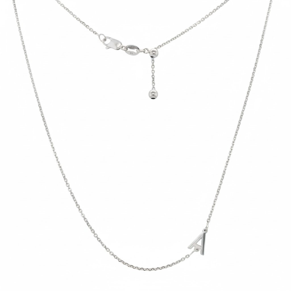 Initial Letter Necklace (Adjustable Length)