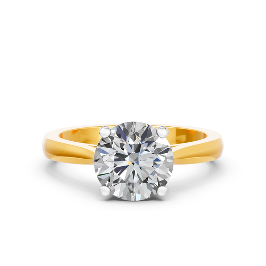 Lab Diamond Solitaire Engagement Ring (1D=3ct)