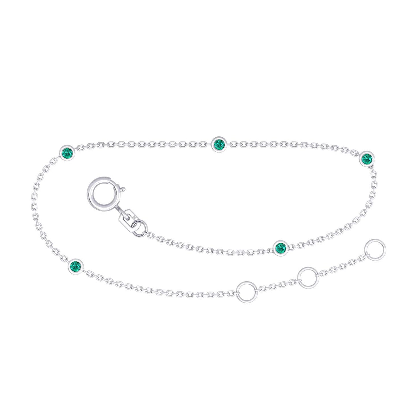 9k WG Solid Oval Link Diamond Running Chain 1.4mm Wide 1 metre long. Bezel Set with 0.05ct diamonds every 4cm. Approx 25D = 1.25ct. Note: No findings required on this chain
