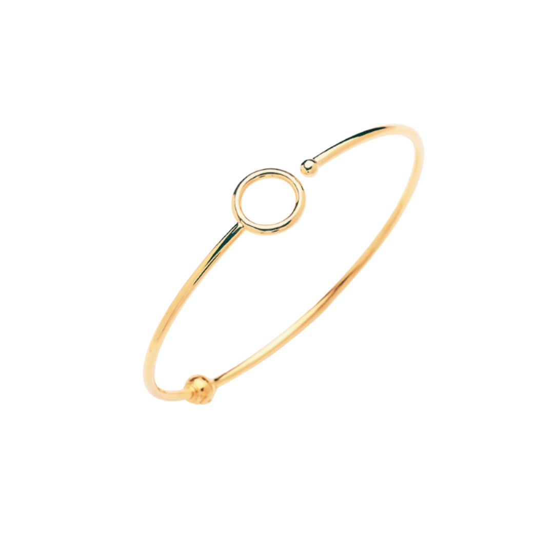 Ball and Circle Hinged Bangle