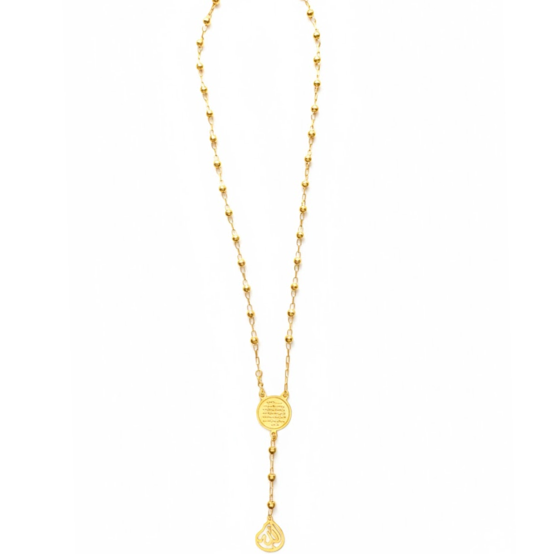 Faceted Balls Paperclip Rosary (1.65mm)