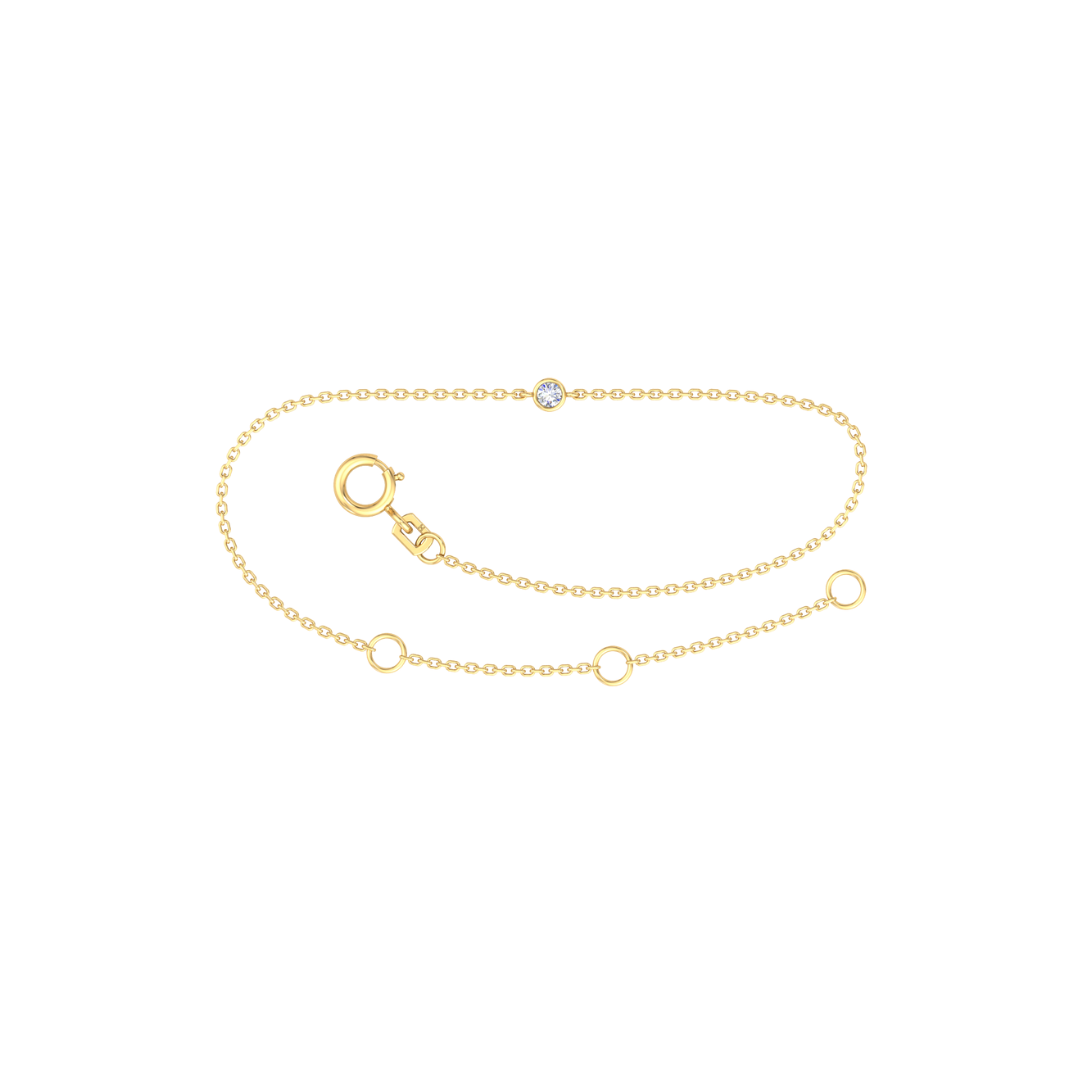 0.05ct Diamond Oval Link (1.4mm)