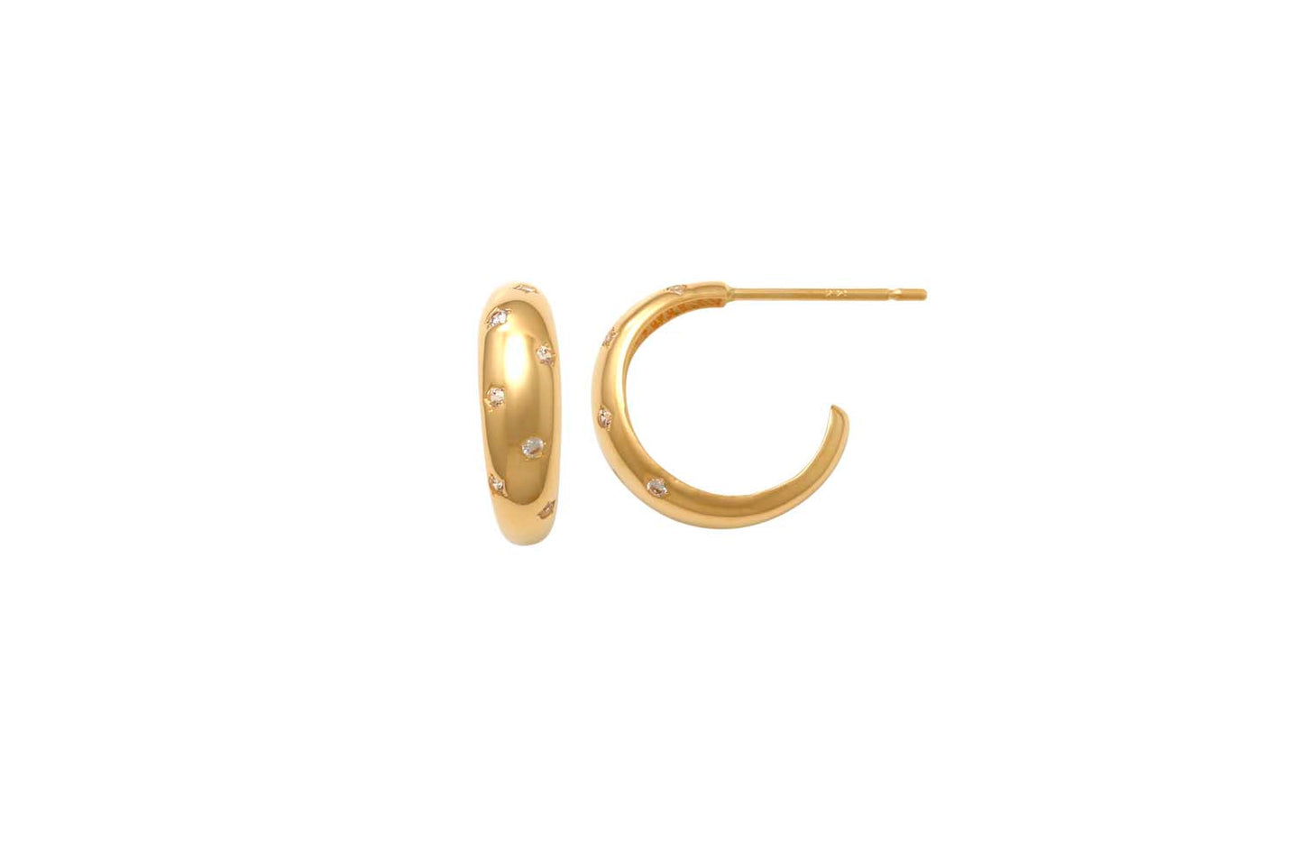 CZ Open Hoop Stud
