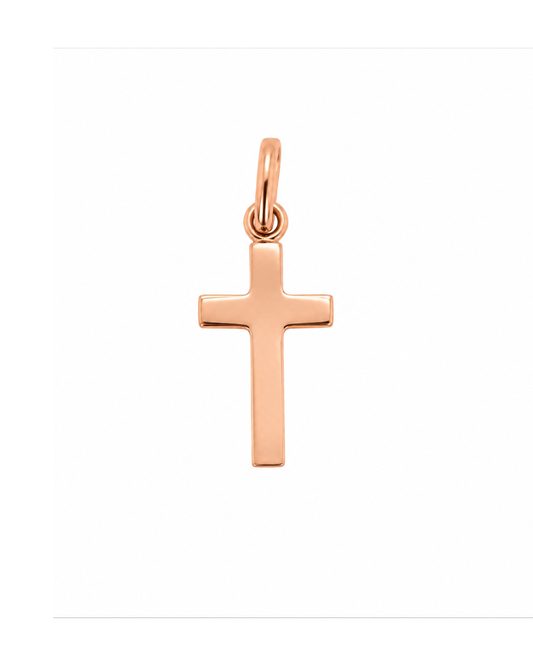 9k RG Flat Plain Cross 13x8mm