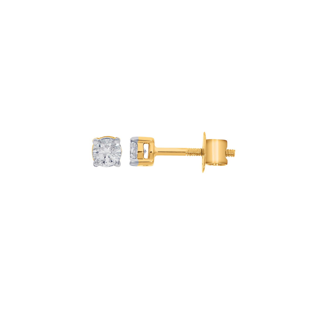9k Diamond Stud Earrings