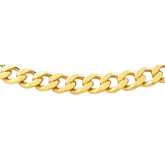 YG Italian Curb Chain 3.0mm wide (priced per gram)
