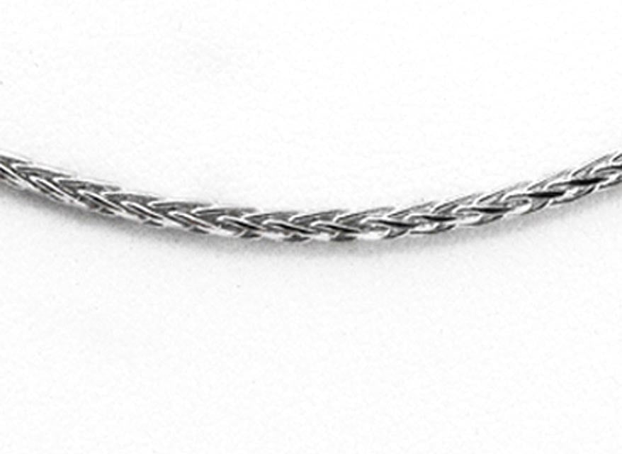 9k WG Italian Solid Magic Bracelet 2.4mm wide 20cm . Approx 5.4g
