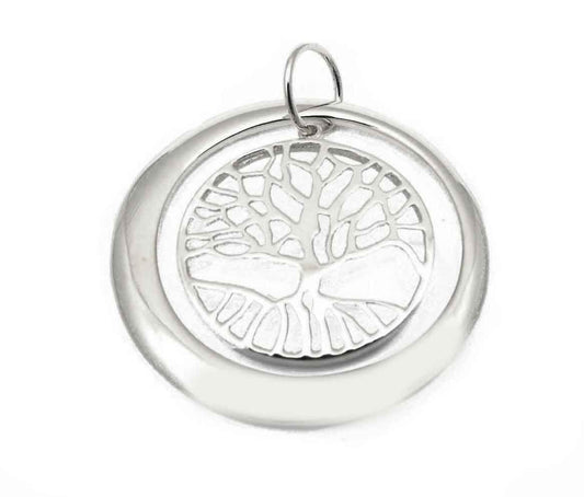 9k YG Tree of Life Pendant Outer Circle (30mm)