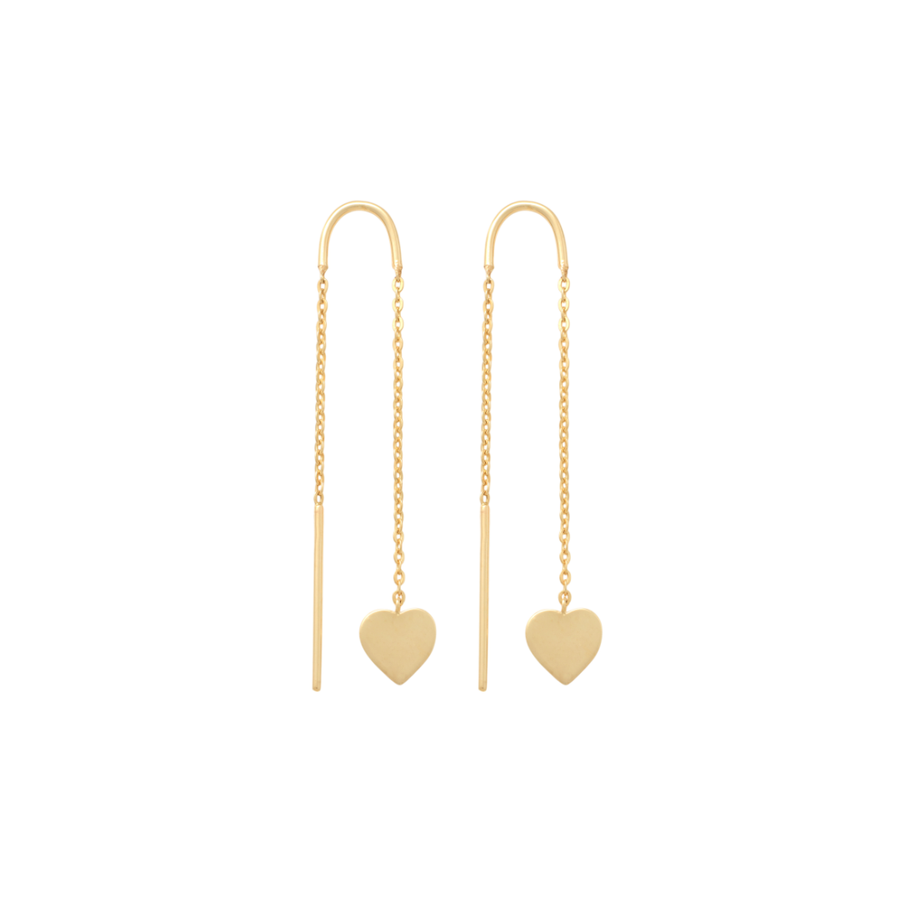 9k YG Pearl Threader Chain