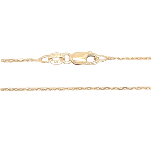 9k YG Trace Cut Chain (1.1mm)