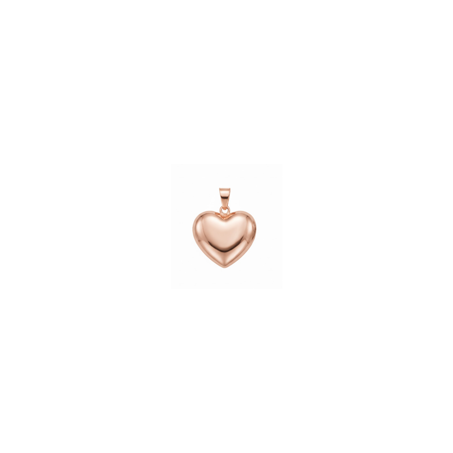 9k RG Heart Pendant (18mm)