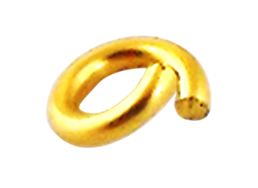 18k YG Jump-Ring 4.5x0.90mm.  Approx 0.14g