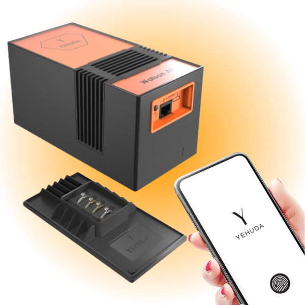 Yehuda Watson AI Lab-Grown Diamond Detector with Phone Included. And International shipping, handling and custom-related charges. Subscription fee of US$12.50 per month.