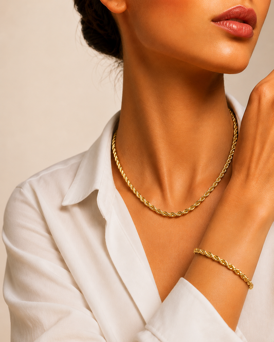 18k YG Rope Chain (3.8mm)