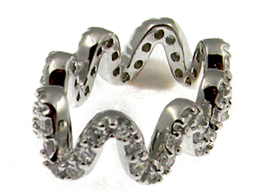 925 Swivel Pnd set with CZ's's.