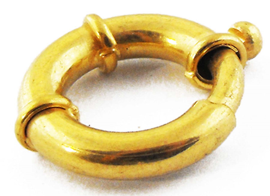 18k YG Bolt Ring Finding  17.5x3.5mm  Approx 3.65g.