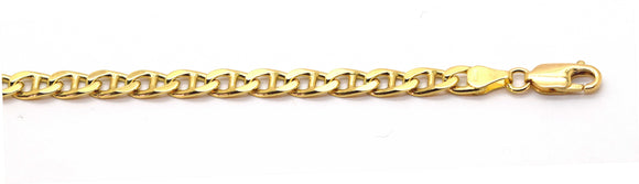 YG Italian Anchor Bracelet 5.5mm wide (priced per gram)