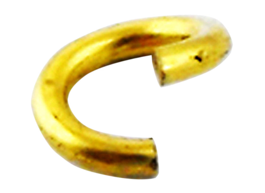 18k YG Jump-Ring 6.5x1.0mm  Approx 0.15g.