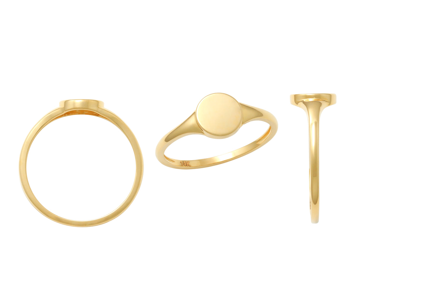 Round Signet Ring (7.2mm)