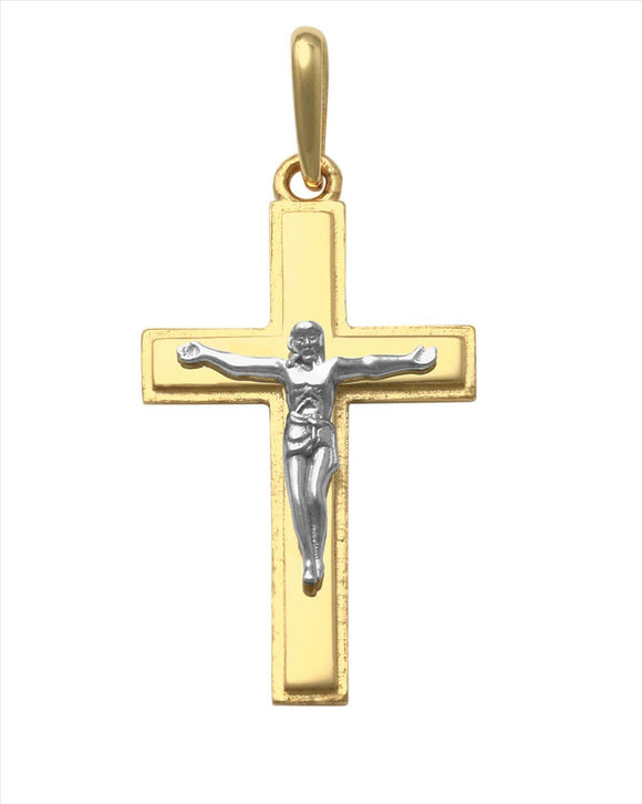 9k 2T Crucifixion Pendant 16.8mm x 10.6mm