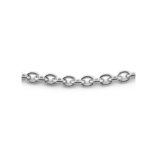 18kItalian Solid Oval Link Chain 1.0mm wide 3.1g (priced per gram)