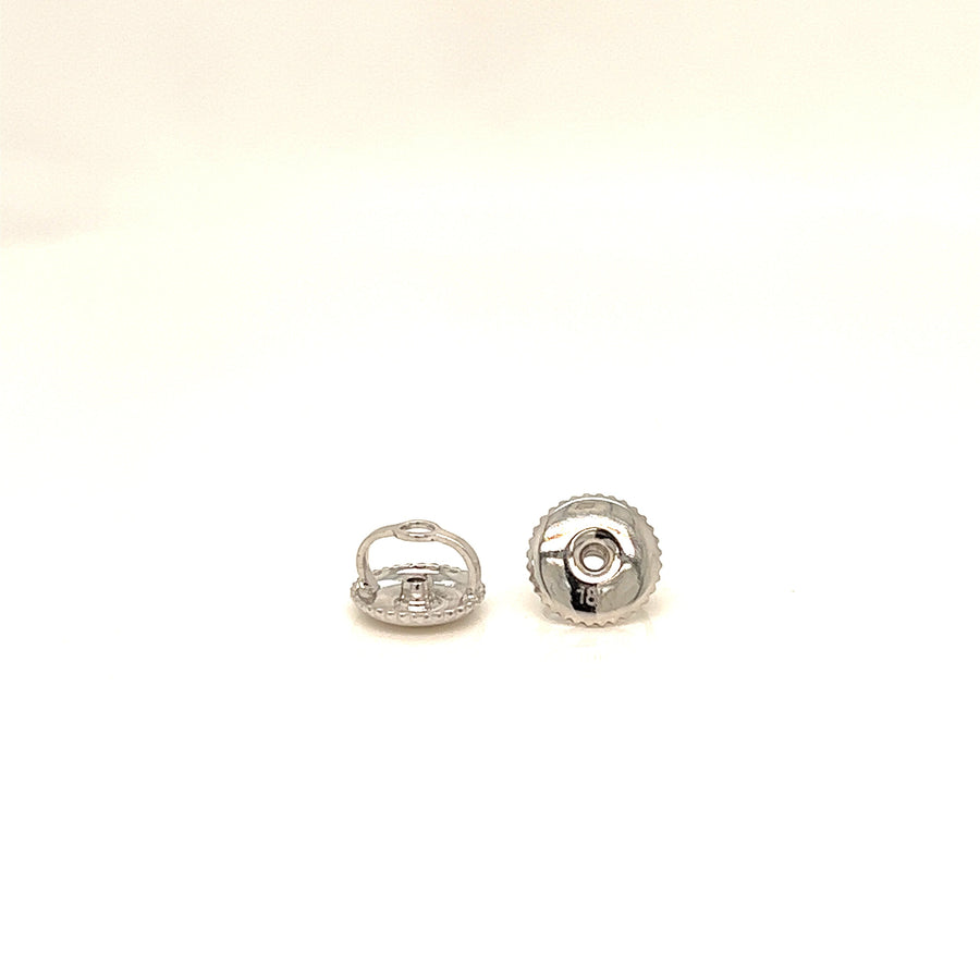 18k WG Butterfly Screw Backs (sold as a pair)