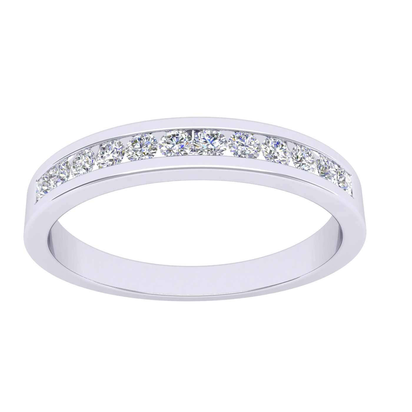 18k WG Band Brilliants 12D=0.25ct