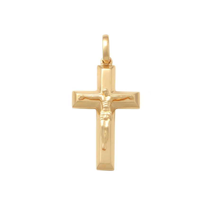 Medium Bevelled Edge Crucifixion (21x15mm)