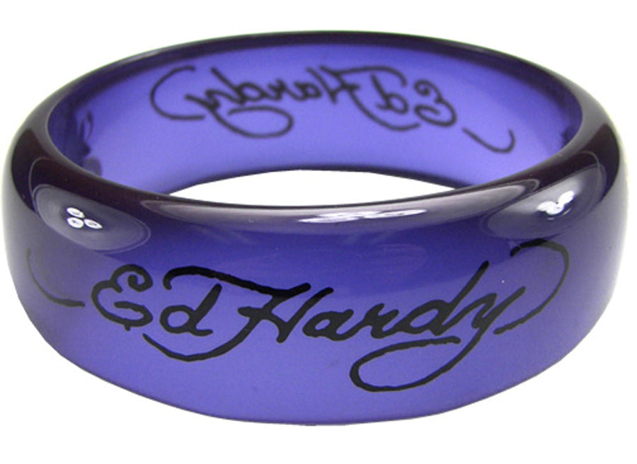 Love Kills Slowly Purple Plastic Bangle