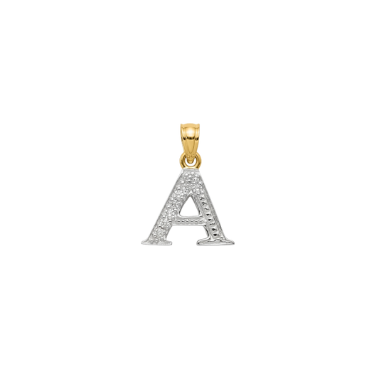 Diamond Block Letter A (4D=0.07ct 10mm)