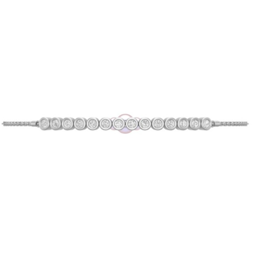 Diamond Adjustable Bracelet. 14D = approx. 0.62ct
