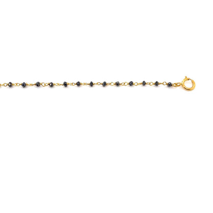 2.1ct Diamond Natural Black Chain (19cm)