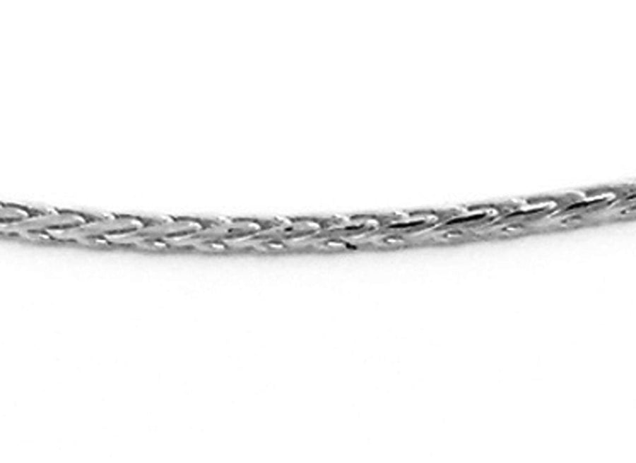 18k WG Italian Solid Magic Chain 1.0mm wide 45cm Adjustable with Ball Slider Approx 4.4g