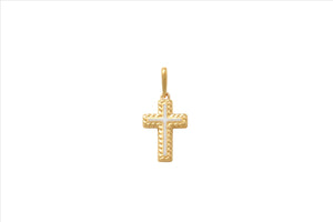 YG Squared Cross with White Ename