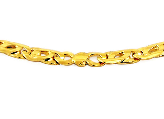 18k YG Italian Birdseye Chain 3.3mm wide 50cm Approx 13.12g.
