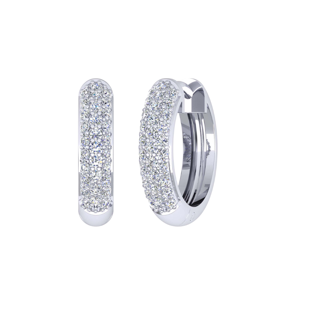 9k WG Diamond Huggies 13mm