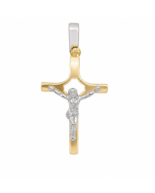 9k 2T Italian Crucifixion 25x16mm