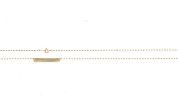 YG Oval Link Chain with ID Plate Pendant
