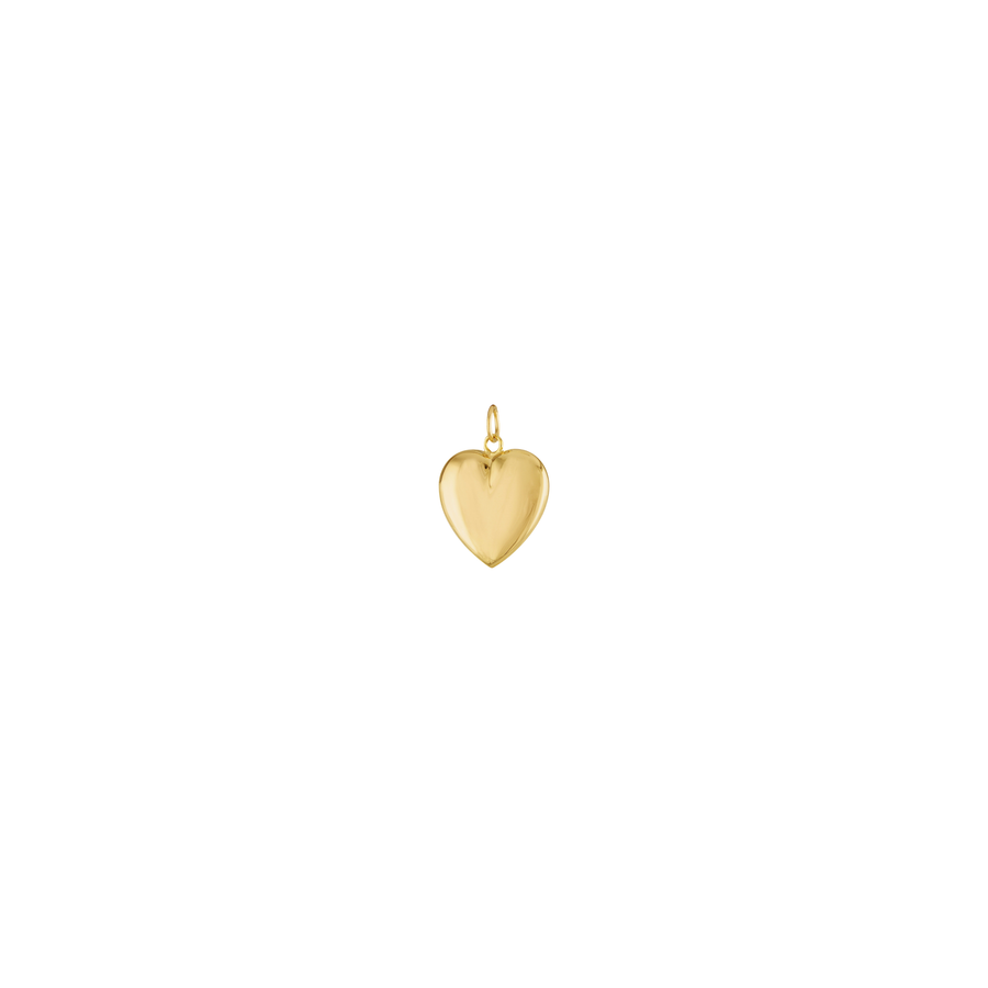 9k YG Heart Pendant (9mm)